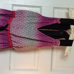 Sun dress pink and light weight fully lined